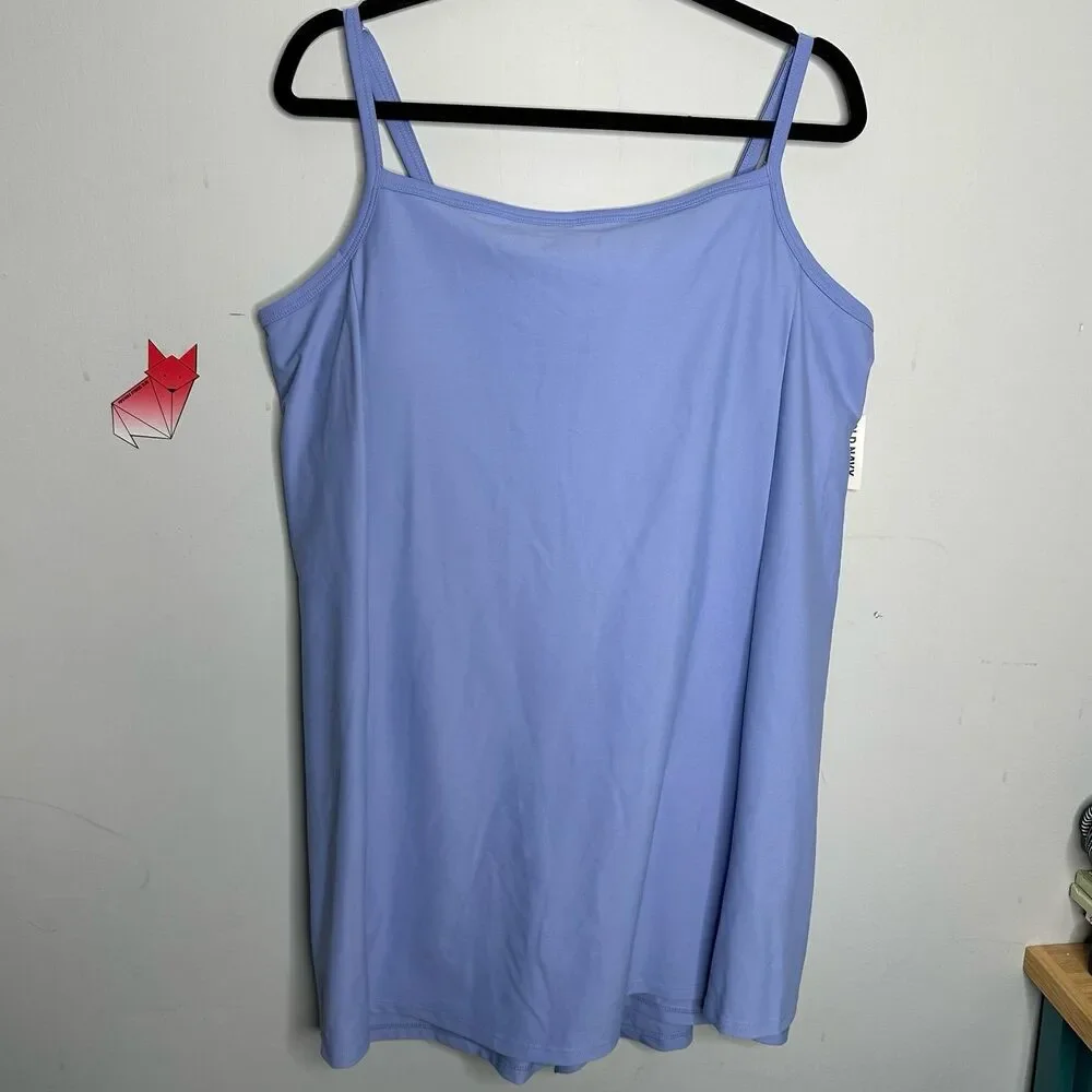 Old Navy Powersoft Cami Athletic Dress Skort Light Blue Size XXL NEW NWT - Picture 3 of 11